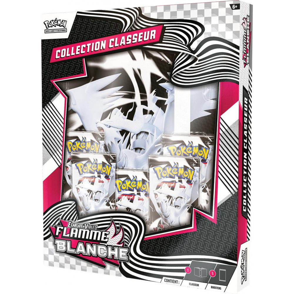 Pokémon - Coffret 5 Boosters - EV10.5 Ecarlate et Violet - Flamme Blanche - Collection Classeur