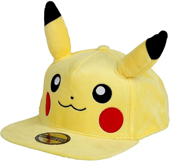 Pokémon - Casquette peluche Snapback Pikachu