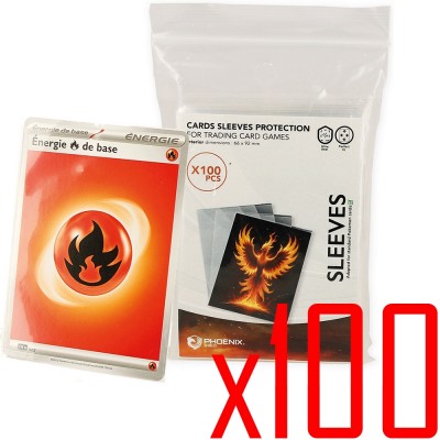 Phoenix Shield - Sleeves - Standard x100 - FORMAT STANDARD - 66x92mm - Transparent (x100)