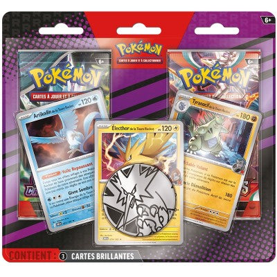 Pokémon - Pack 2 boosters (Ev06+Ev03) + 3 Cartes Promos - Artikodin, Electhor, Tyranocif