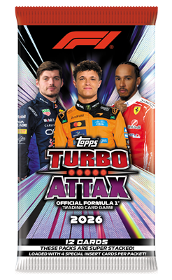 TOPPS-F1 Turbo Attax 26/27-Boosters 12 Cartes