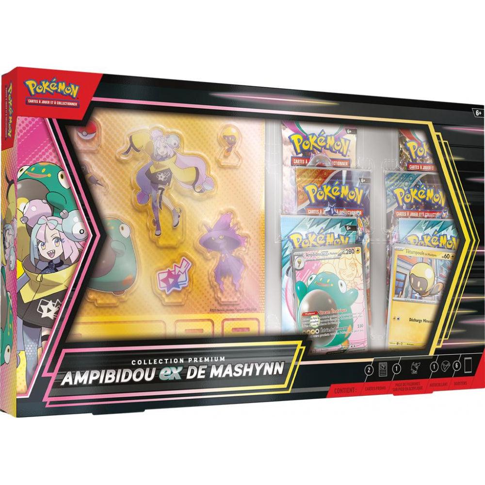 Pokémon - Coffret 6 Boosters - Collection Premium Ampibidou EX de Mashynn