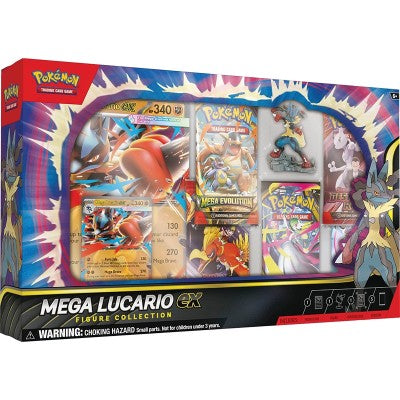 Pokemon - Coffret - 5 boosters FIGURINE COLLECTION - MEGA LUCARIO - FR