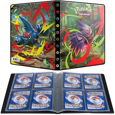 Pokémon - Portfolio illustré - A5 - Mega Gengar & Mega Heracross - 10 pages de 4 cases (80 cartes recto-verso)
