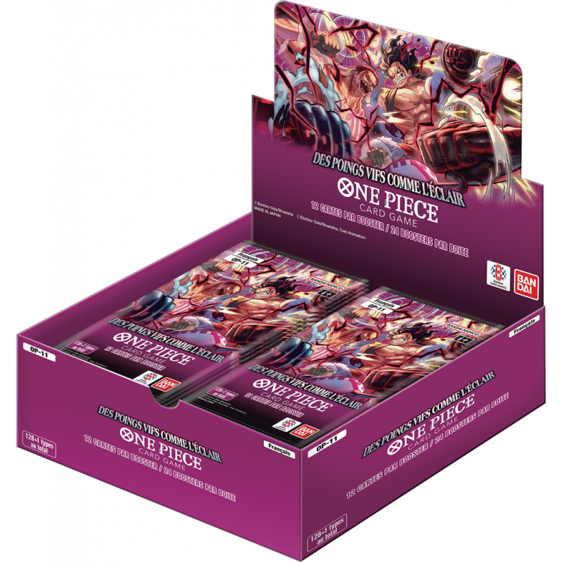 One Piece - Boîte de 24 Boosters - OP11 Des poings vifs comme l'éclair FR