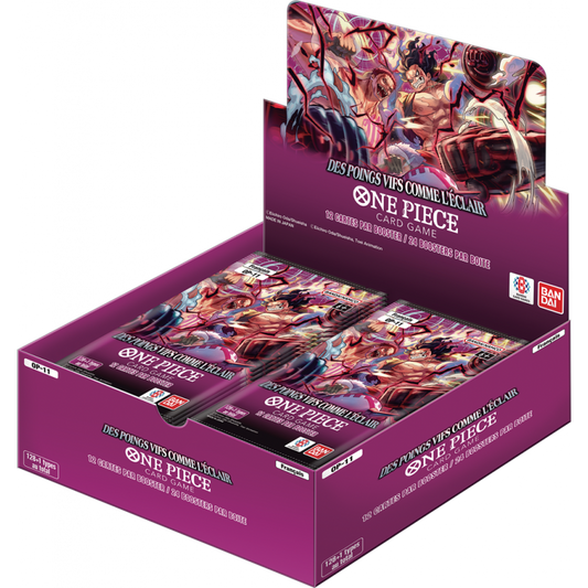 One Piece - Boîte de 24 Boosters - OP11 Des poings vifs comme l'éclair FR
